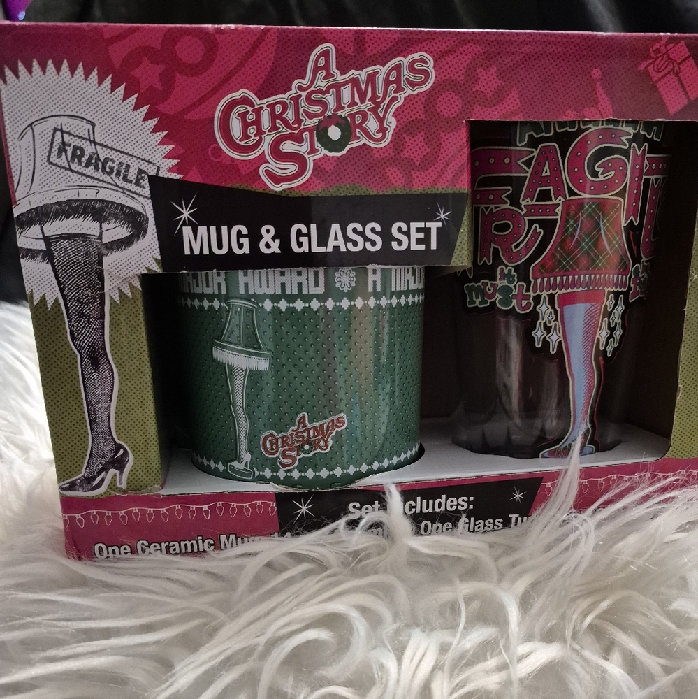 A Christmas Story Mug and Glass Set